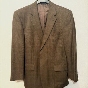 Jos. A. Bank Signature Collection Men's Wool-Silk Sport Coat 42R – Brown Check